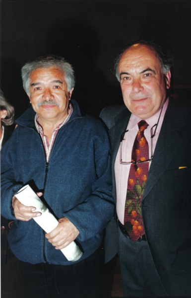 1998 - Con el pintor Carlos Rojas, Bogotá